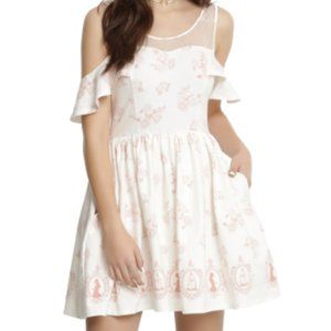 Beauty and the Beast Cold Shoulder Dress HT Disney